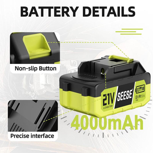 SEESE 21V Max 4.0Ah Rechargeable Lithium Battery