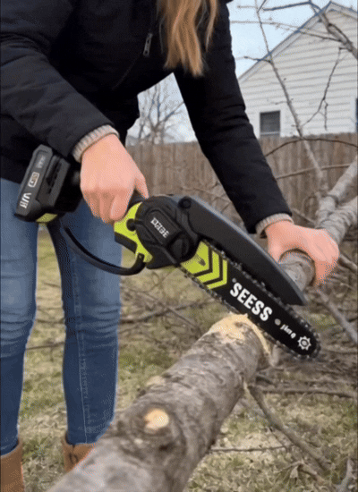 SEESE 6-Inch Brushless Mini Chainsaw
