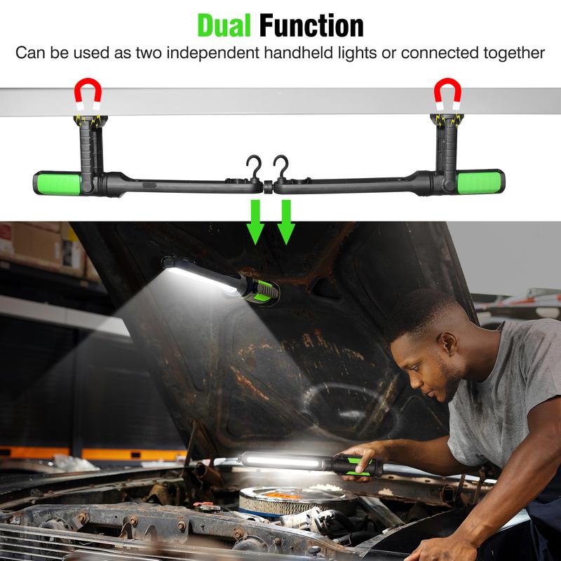 SEESE Rechargeable Work Light Bar (Adjustable, Full Brightness)