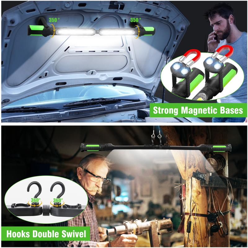 SEESE Rechargeable Work Light Bar (Adjustable, Full Brightness)