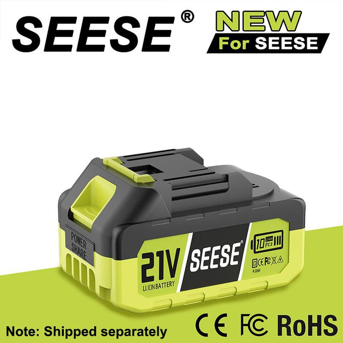SEESE 21V Max 4.0Ah Rechargeable Lithium Battery