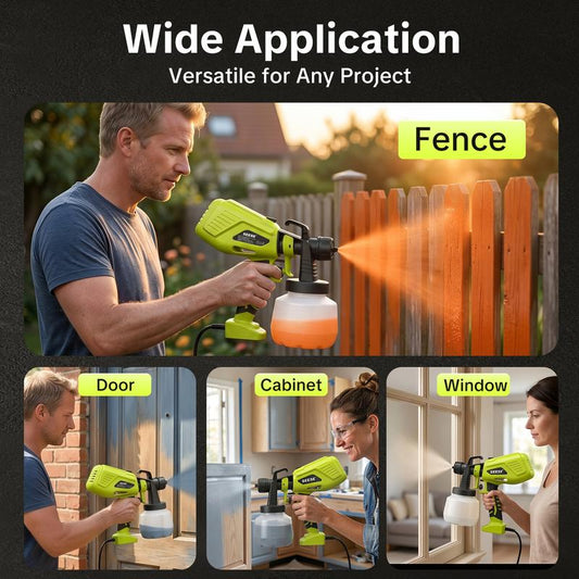 SEESE Paint Sprayer Large-Capacity Adjustable Flow Control