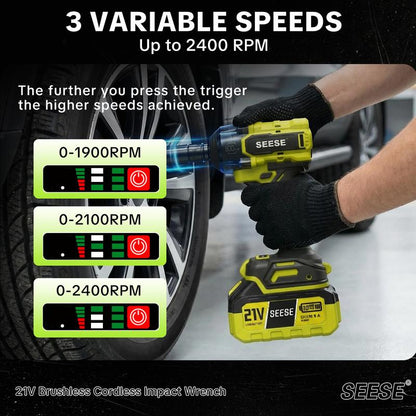 SEESE 3 in 1 Cordless Impact Wrench