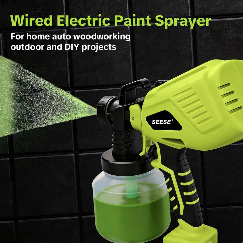 SEESE Paint Sprayer Large-Capacity Adjustable Flow Control
