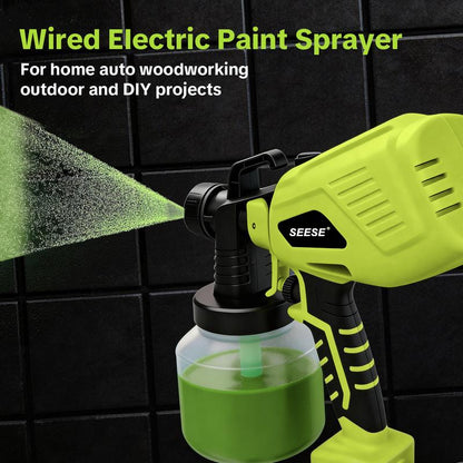 SEESE Paint Sprayer Large-Capacity Adjustable Flow Control