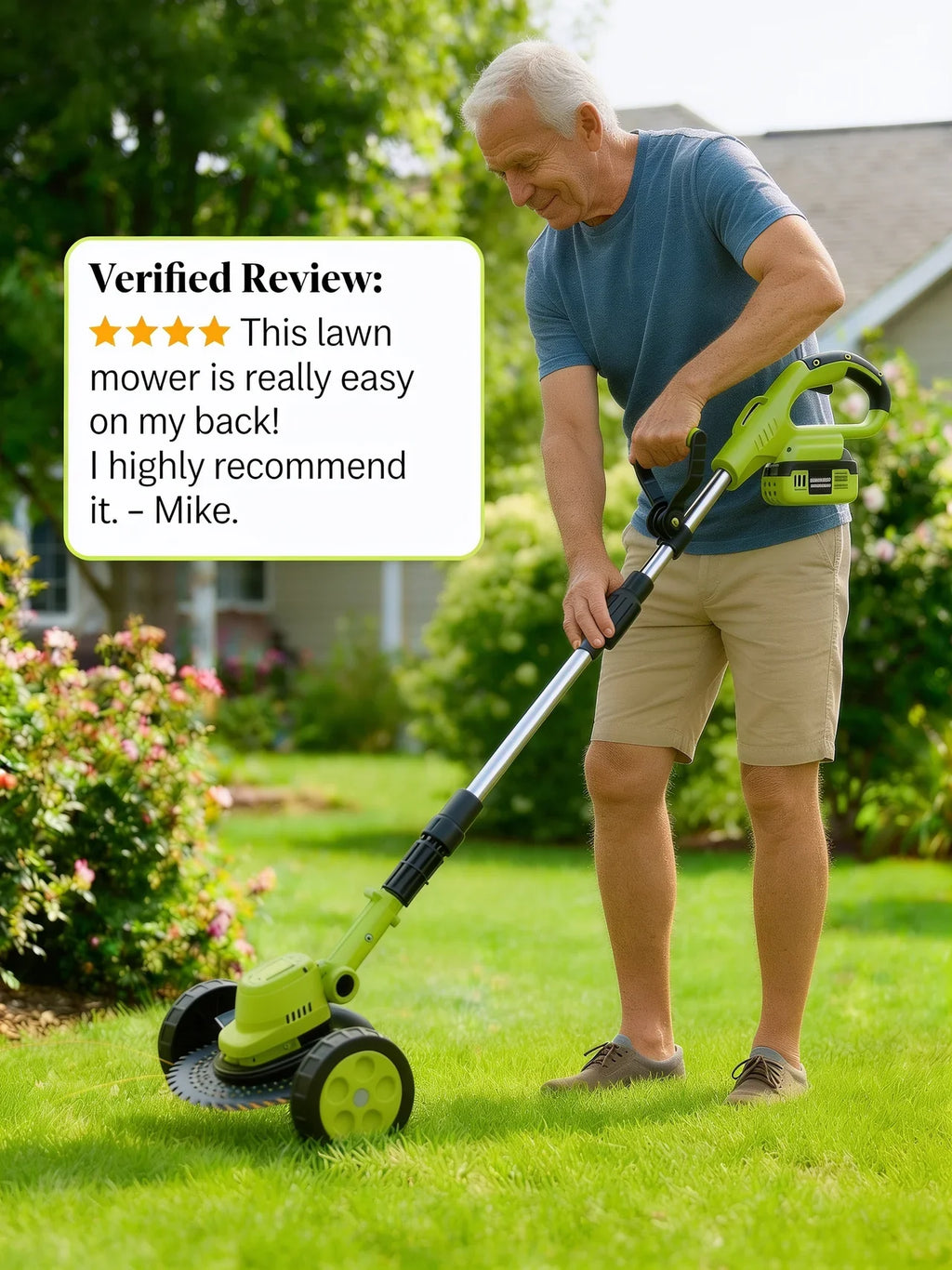 SEESE Cordless Lawn Mower