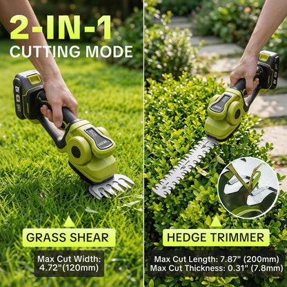 SEESE Cordless 2-in-1 Grass Shear