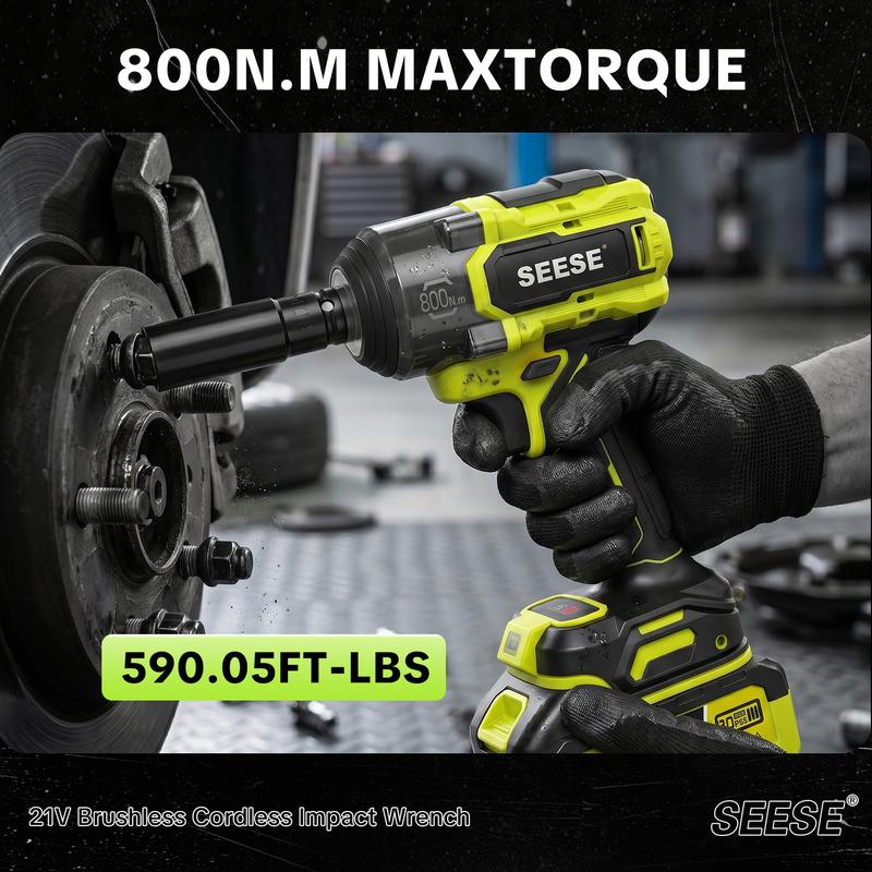 SEESE 3 in 1 Cordless Impact Wrench