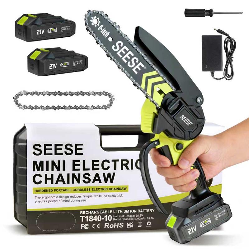 SEESE 6-Inch Brushless Mini Chainsaw