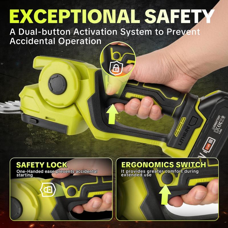 SEESE Cordless 2-in-1 Grass Shear