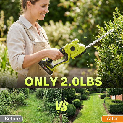 SEESE Cordless 2-in-1 Grass Shear & Shrub Trimmer
